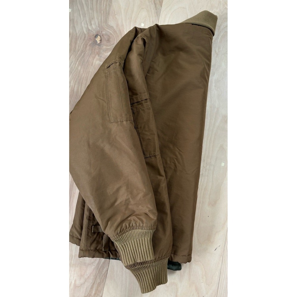 Lybro Nigel Cabourn Tank Jacket Mens 46 Military Nylon Insulated Bomber Tan - Picture 13 of 14